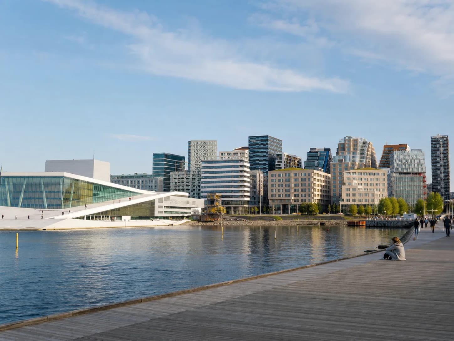 Oslo waterfront and modern architecture