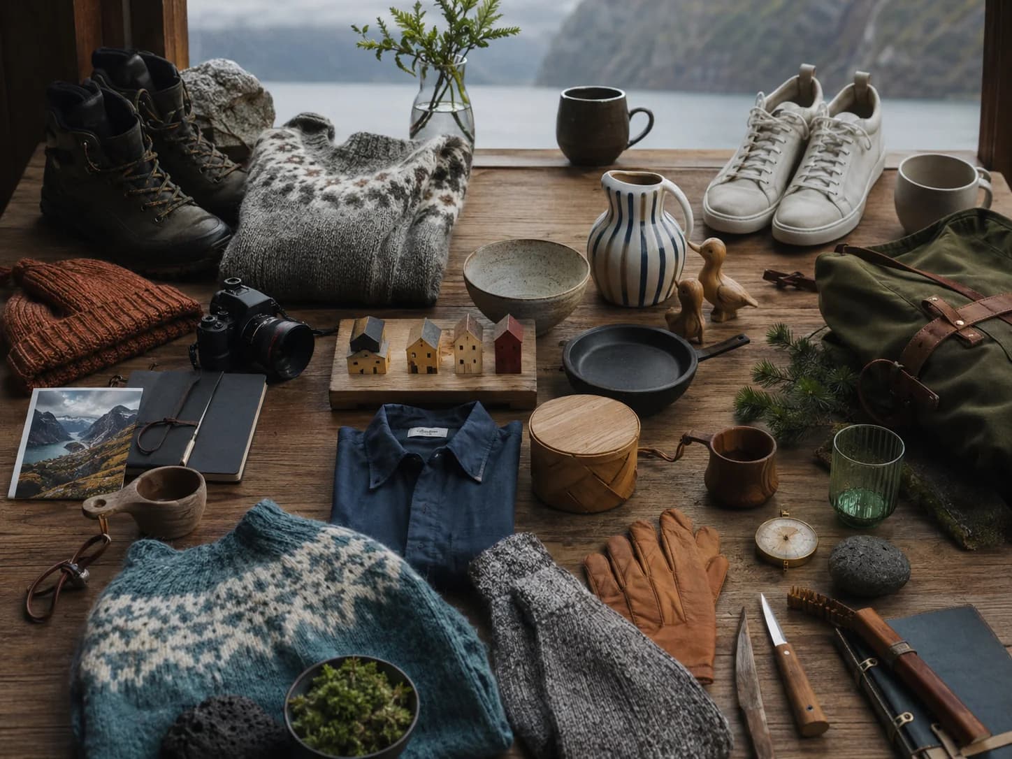 Student studying in a small Nordic education environment